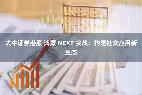大牛证券港股 鸿蒙 NEXT 实战：构建社交应用新生态